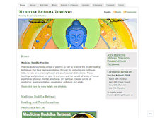 Tablet Screenshot of medicinebuddhatoronto.org